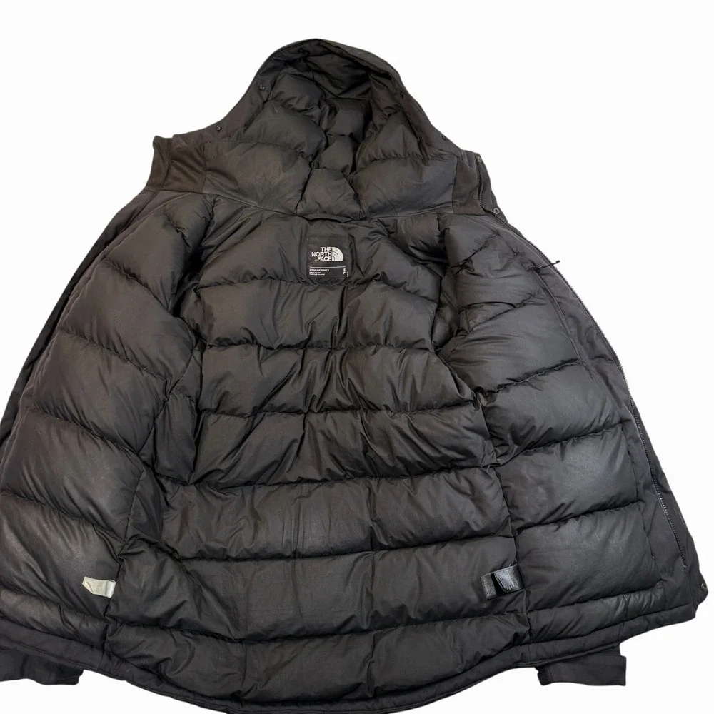 The North Face Parka Mens Small Black 550 Down Insulated Hooded Jacket NF0A33RE